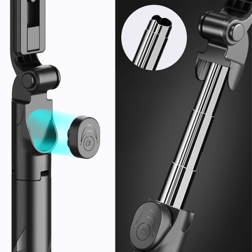 Alogy Holder Wireless Selfie Stick Bluetooth faltbares Stativ Mini-Telefonstativ mit LED-Lampe