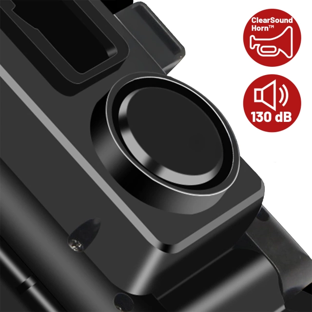 Uchwyt rowerowy na telefon 4w1 lampka LED T6 przednia dzwonek klakson na rower Powerbank 3000mAh czarny