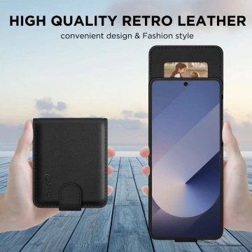 Etui Portfelowe Galaxy Z Flip 7 Tech-Protect Wallet Czarny