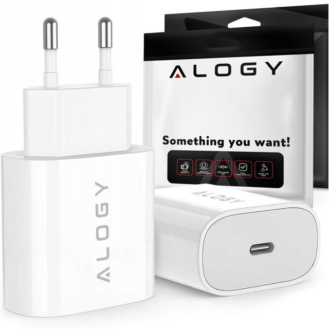 Ładowarka indukcyjna Alogy do MagSafe bezprzewodowa 20W do iPhone 12/13/ PRO / MAX/ MINI + ładowarka sieciowa