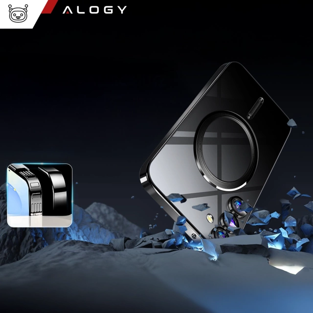 Etui do Samsung Galaxy S25 Alogy LuxeShield™️ Glamour Luxury Ring obudowa z osłoną aparatów Czarne