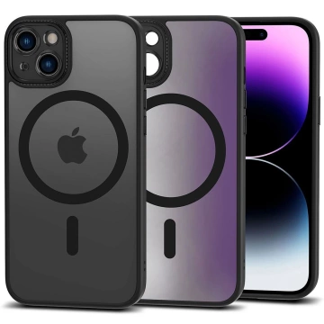 Etui Magmat Cam Magsafe für Apple iPhone 15 Mattschwarz