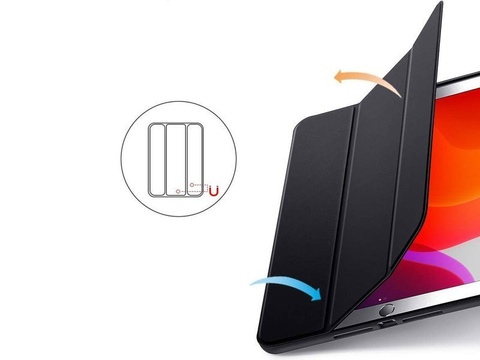 Etui obudowa ESR Rebound Pencil für Apple iPad 10.2 2019/2020/2021 Schwarz