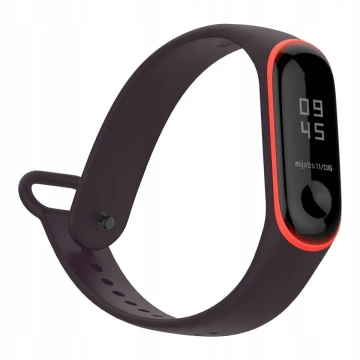 Glattes xiaomi mi band 3/4 schwarz/rot