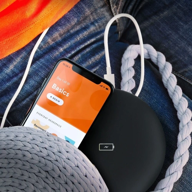 Ładowarka Indukcyjna Forcell Qi 15W Quick Charge USB-C Smukła Czarna