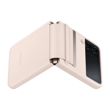 Samsung Flap Leather Cover Case für Galaxy Z Flip4 Pfirsich (EF-VF721LPEGWW)