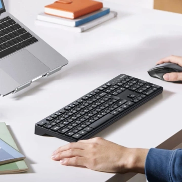 Ugreen MK006 Kabelloses Tastatur-Maus-Set 2,4 GHz Schwarz