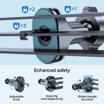 Joyroom JR-ZS243 Autohalterung für den Kühlergrill mit Wireless 15W Black Charger