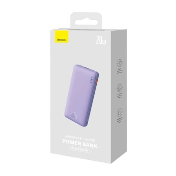 Baseus Airpow 10000 mAh 20 W Powerbank Lila