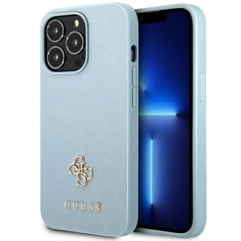 Etui Guess GUHCP13XPS4MB do iPhone 13 Pro Max 6,7" hardcase Saffiano 4G Small Metal Logo
