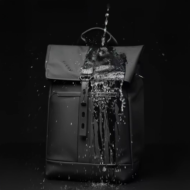 Plecak wodoodporny Bange na laptopa 15.6" miejski podróżny 43x30x18 cm do pracy samolotu męski damski Czarny