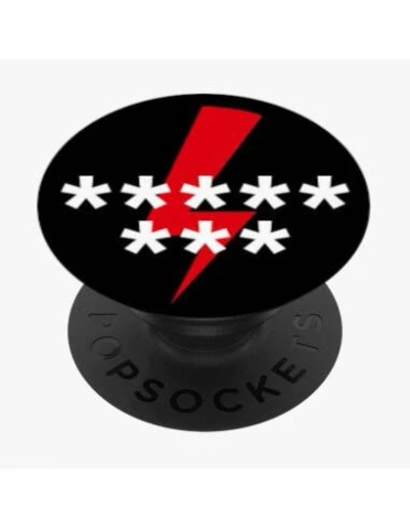 PopSockets Custom Holder - 8 Sterne Schwarz für Telefone und Tablets