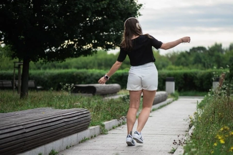 Forcell F-Audio ANC Touch Beat Kabellose On-Ear-Kopfhörer Beige