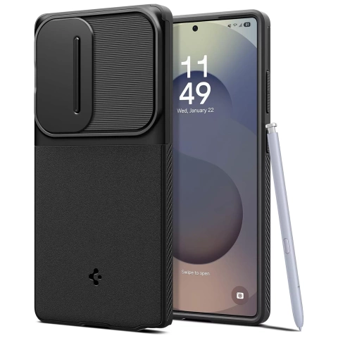 Etui für Samsung Galaxy S25 Ultra Schwarz Spigen Optik Armor