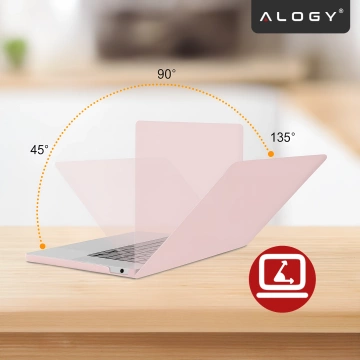 Schutzhülle für Apple MacBook Air 13" / 13,3" (2018–2021) (M1 A2337/A2179/A1932) – Flexible, matte Schutzhülle, leicht und robust – Alogy AirGuard™ Pink