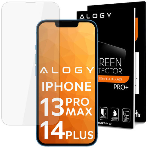 Alogy gehärtetes Glas für den Bildschirm für Apple iPhone 13 Pro Max / 14 Plus