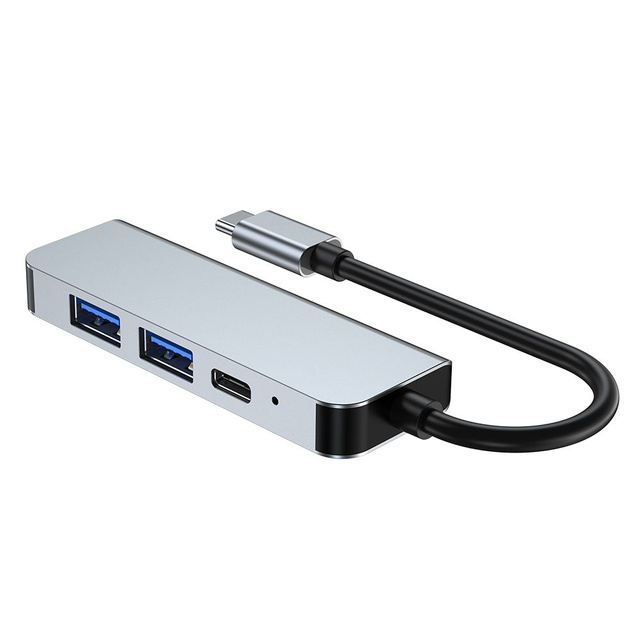 Hub Adapter 2x USB-A HDMI USB-C V2-HUB 4w1 USB-C Grey