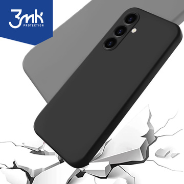 Hülle für Samsung Galaxy S24 3mk Matt Case Cover Schwarz matte Rückseite
