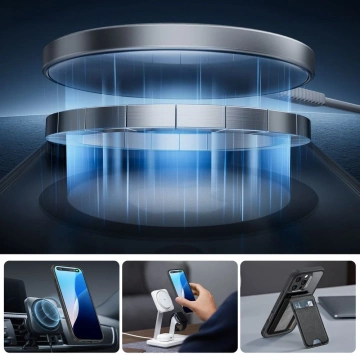 Etui ESR Classic Pro Set MagSafe iPhone 16 Pro Czarny Frosted