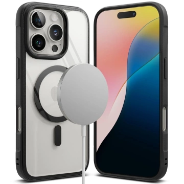 Etui Ringke Fusion Bold Magnetic Magsafe für iPhone 16 Pro Schwarz