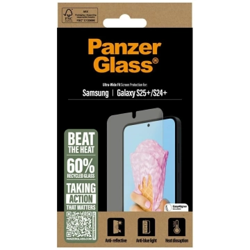 Gehärtetes Glas für Samsung Galaxy S25 Plus PanzerGlass All-in-One Displayschutz