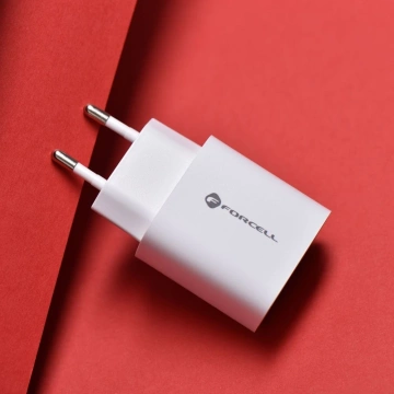 FORCELL F-ENERGY Wandladegerät Typ C USB A PD QC4.0 3A 30W Weiß