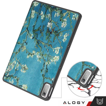 Etui do Lenovo Tab P11 2gen 11.5 TB350FU TB350XU Alogy Book Cover Case obudowa ochronne Kwitnący Migdałowiec