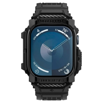 Hülle Spigen Rugged Armor „pro“ für Apple Watch 10 (42 mm) Mattschwarz
