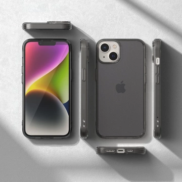 Ringke Fusion Matte Case für iPhone 14 Plus Hülle mit Gelrahmen grau