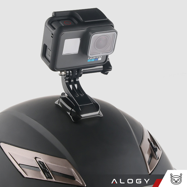 Zestaw akcesoriów montażowych Alogy 20w1 na kask do kamer sportowych GoPro, DJI, Insta360, SJCam, Eken