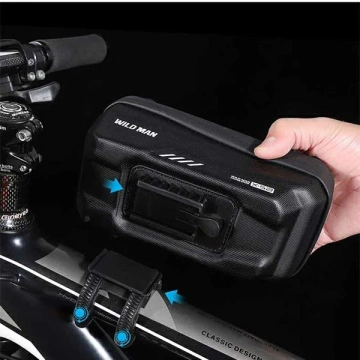 Koffer/Fahrradhalter WILDMAN XS2 Rahmentasche schwarz/schwarz