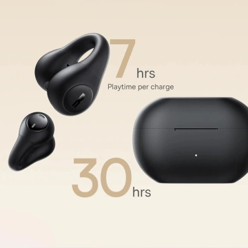 Słuchawki Baseus Bass 15 Clip OWS + Kabel USB-C 30cm Czarne