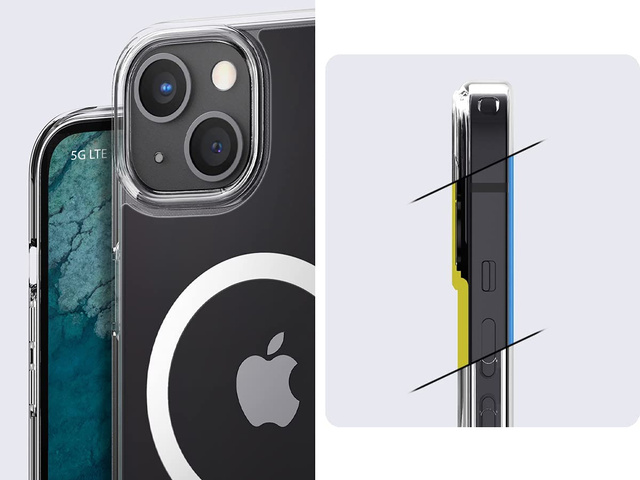 Etui obudowa Spigen Ultra Hybrid Mag do Apple iPhone 13 White