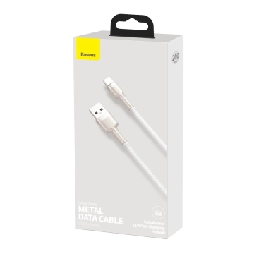 Baseus Cafule USB-auf-USB-C-Kabel, 66 W, 2 m (weiß)