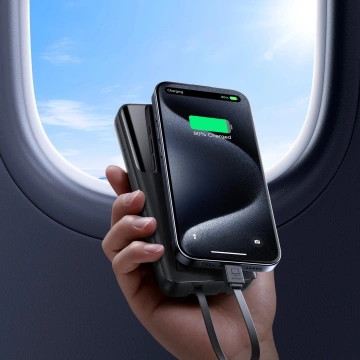 Joyroom 10000 mAh 22,5 W Powerbank mit 2 Kabeln – Bereit zum Aufladen