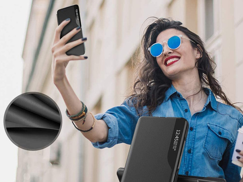 Flip Wallet Alogy Smart View Lederhülle für Samsung Galaxy A42