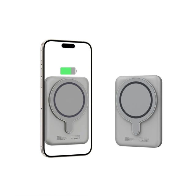 Powerbank magnetyczny PB10 Lifemag Magsafe Power Bank 5000mah Titanium