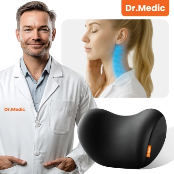 Poduszka do Samochodu pod Głowę Kark Szyję DR.MEDIC ComfortSupport™ Ergonomiczna poduszka na fotel zagłówek krzesło do auta dla kierowcy pasażera