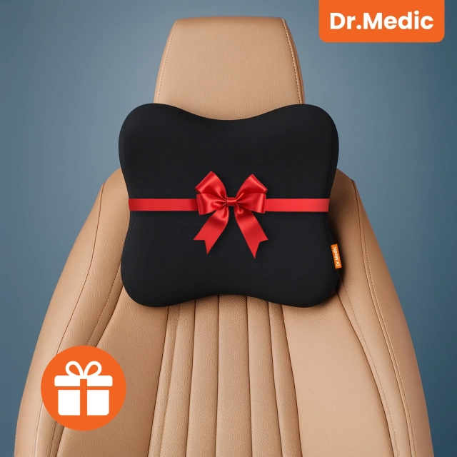 Poduszka do Samochodu pod Głowę Kark Szyję DR.MEDIC NeckRest™ Ergonomiczna poduszka na fotel zagłówek krzesło do biura auta dla kierowcy pasażera