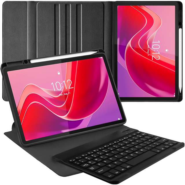 Etui z klawiaturą do Lenovo Tab K11 K11E 11” M11 10.95" TB330FU / TB330XU / TB331FC klawiatura Bluetooth case Alogy Czarne