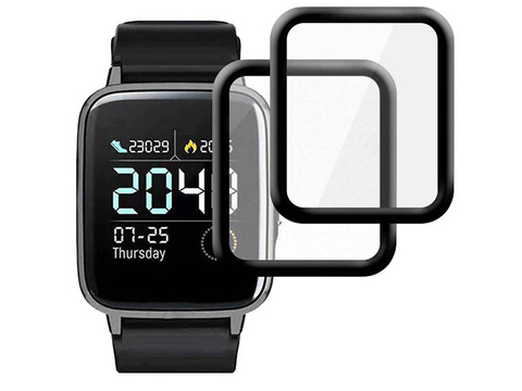 2x flexibles Alogy 3D Schutzglas für Haylou Solar LS02 schwarz