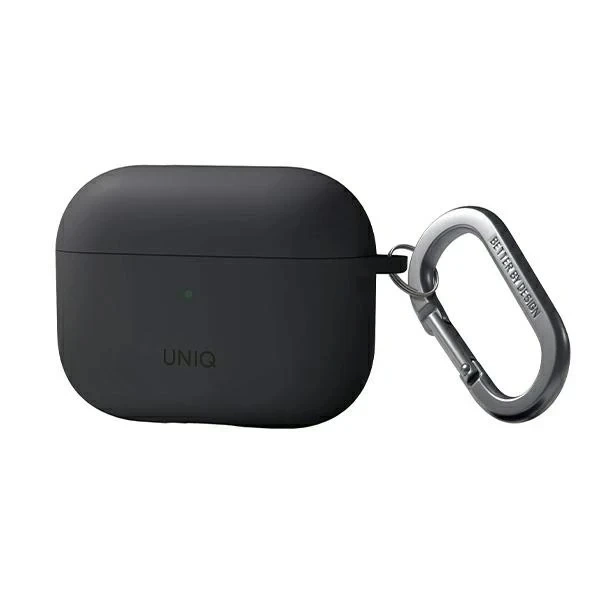 Etui ochronne na słuchawki UNIQ etui Nexo AirPods Pro 2 gen + Ear Hooks Silicone szary/charcoal grey
