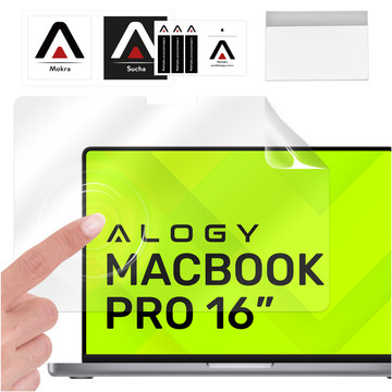 Matte Displayschutzfolie für MacBook Pro 16 2023 2021 Alogy Displayschutzfolie