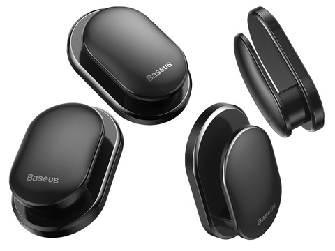 Uniwersalny wieszak x4 uchwyt samoprzylepny haczyk Baseus Czarny