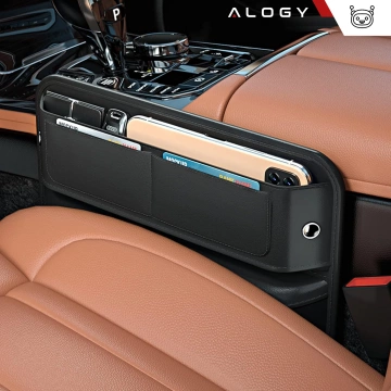 Auto-Organizer für das Auto zwischen den Sitzen Alogy Car Front Seat Storage Box schwarz