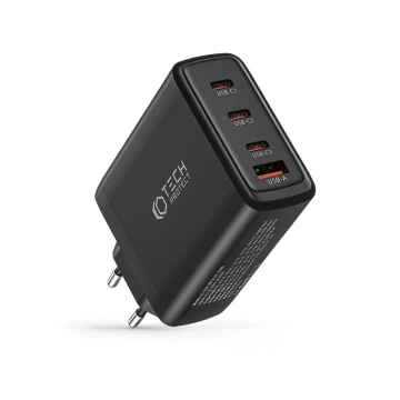 Tech-Protect NC100W-Gan 4-Port-Netzwerkladegerät PD100W/QC3.0 schwarz