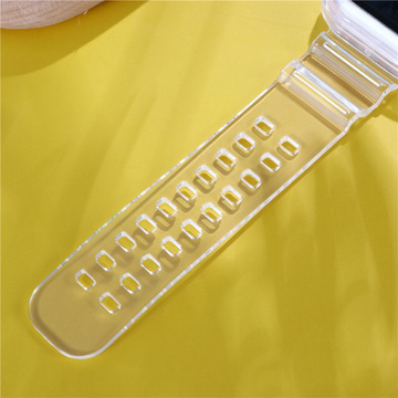 Sportarmband Silikonarmband mit Uhrengehäuse für Apple Watch 1 2 3 38mm Transparent