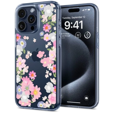 Etui Spigen Liquid Crystal für Apple iPhone 15 Pro Blossom