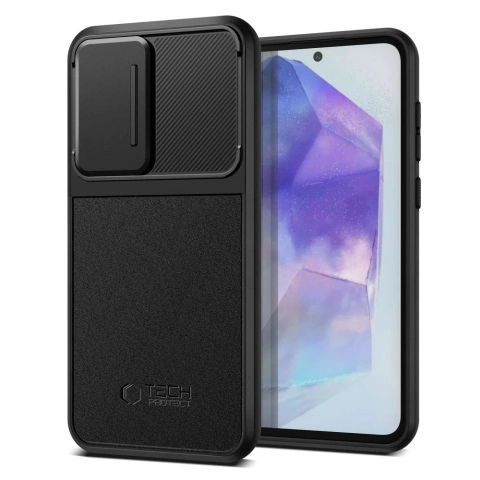 Etui Velar Cam für Samsung Galaxy A55 5G Schwarz