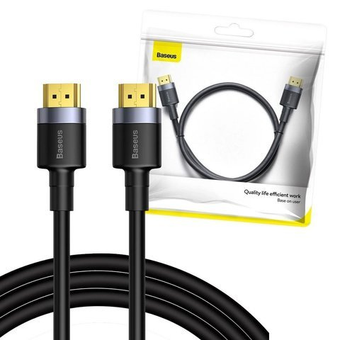 Baseus Cafule HDMI 2.0 Kabel 4K FULL HD 3D 1m Schwarz und Grau